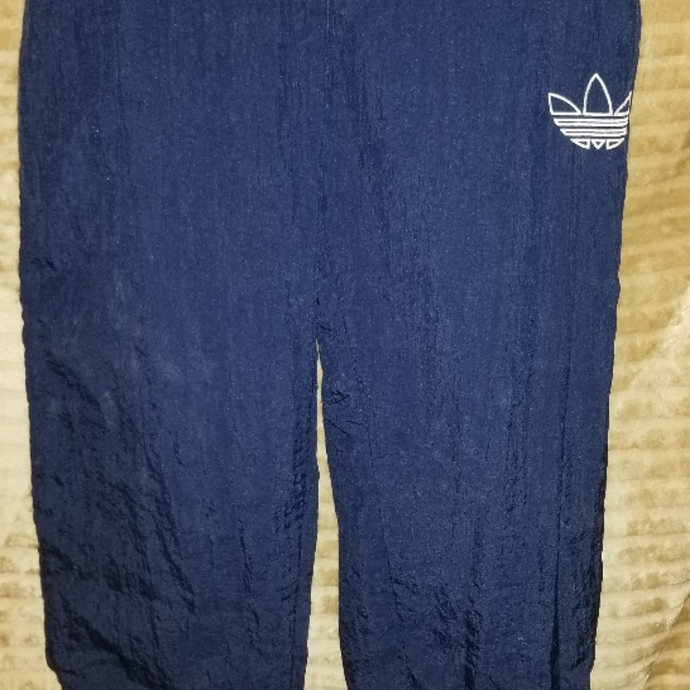 Adidas Vintage BlueWindbreaker Track Pants (VERY OLD) Size S (Fits like L or XL)
